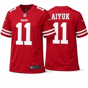 Nike NFL San Francisco 49ers Brandon Aiyuk #11 Red Jersey Size M NWT